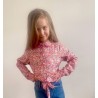 Chemise jade Rose fleurie et doré