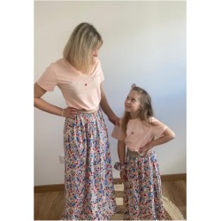 Ensemble Rose et Fleuri - Haut FEMME