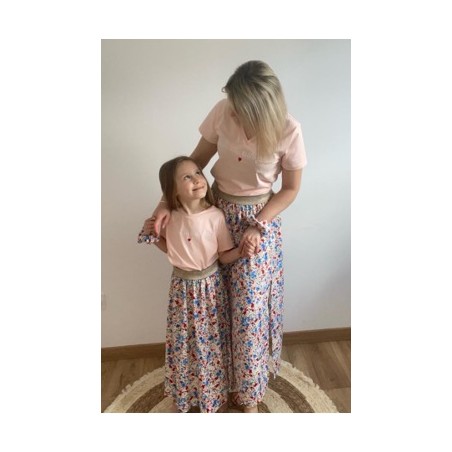 Ensemble Rose et Fleuri - Haut FEMME